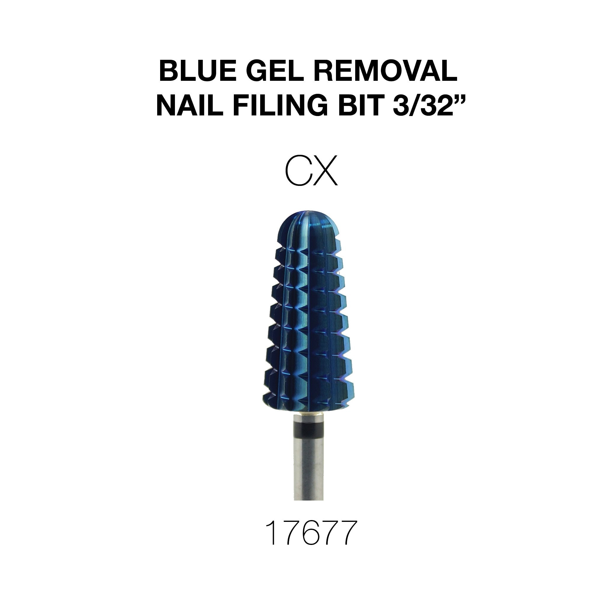 Cre8tion Blue Gel Removal Nail Filing Bit  3/32"