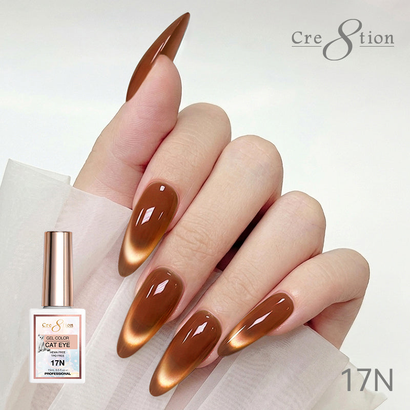 Cre8tion Cat Eye Soak Off Gel 0.5oz 17N