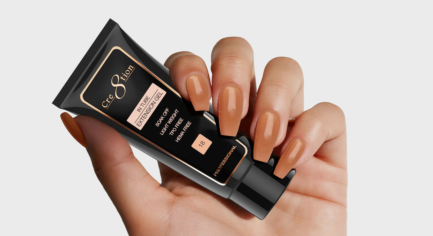 Cre8tion Poly Gel-Extension Gel In Tube 2oz - 18