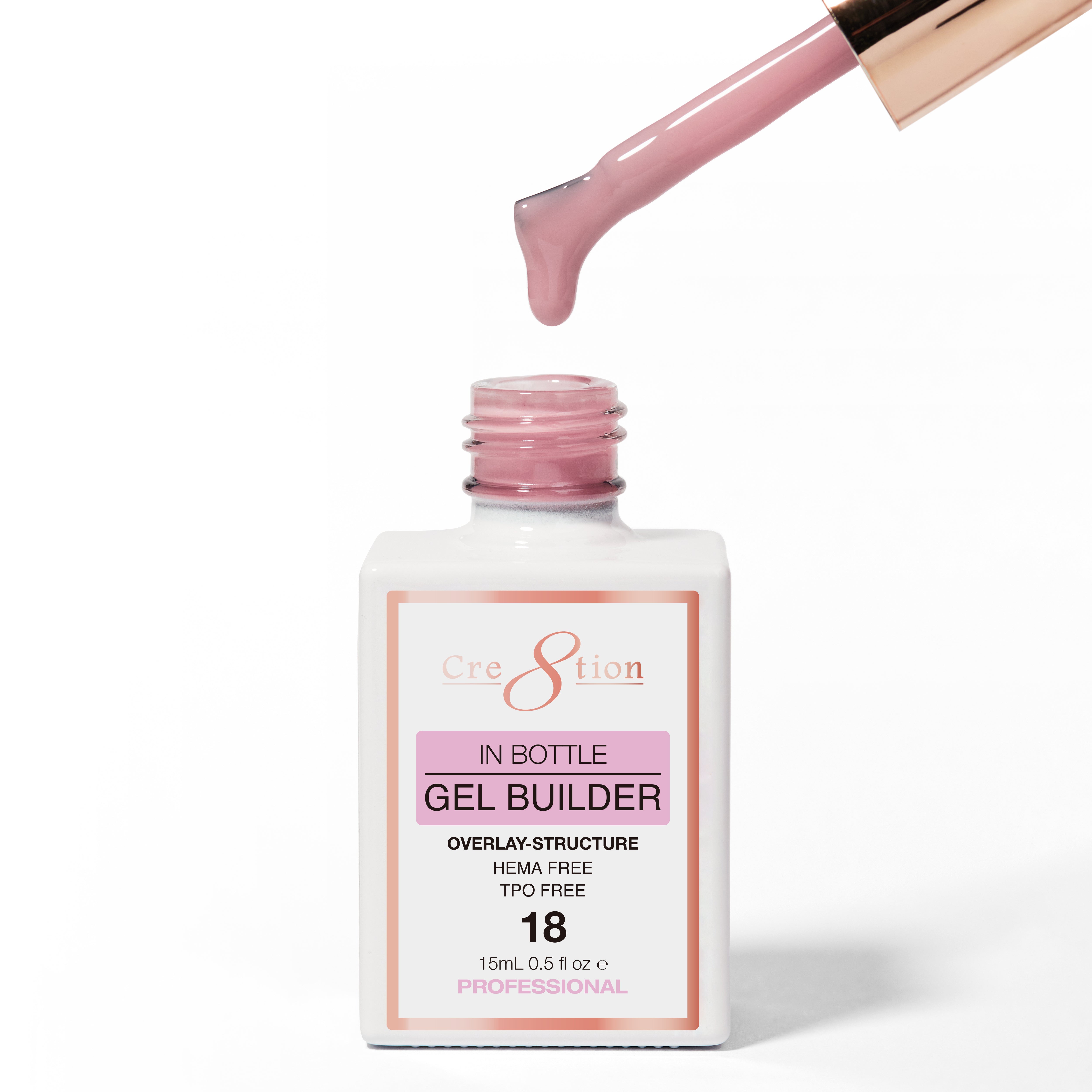 Cre8tion Gel Collection - Overlay/ Brush on Builder 0.5oz 18 Truffle Affair