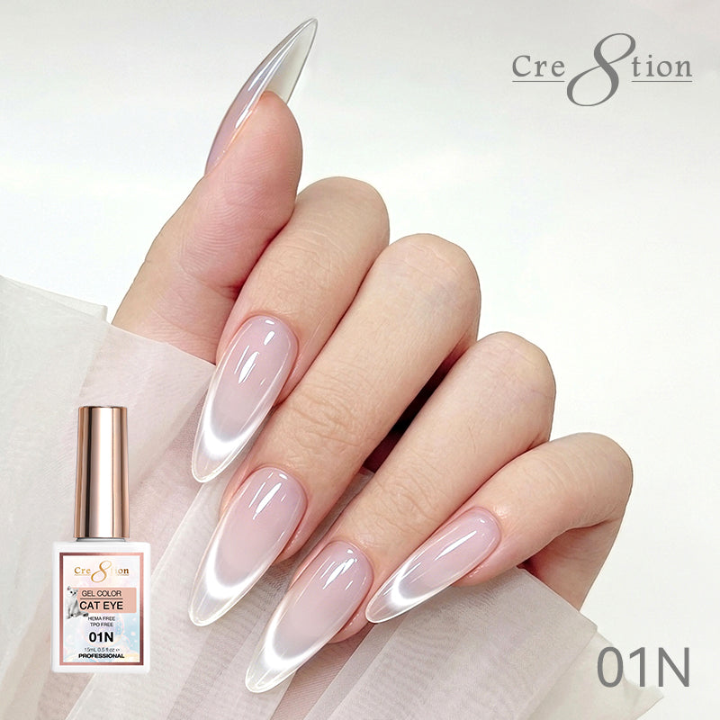 Cre8tion Cat Eye Soak Off Gel 0.5oz 1N
