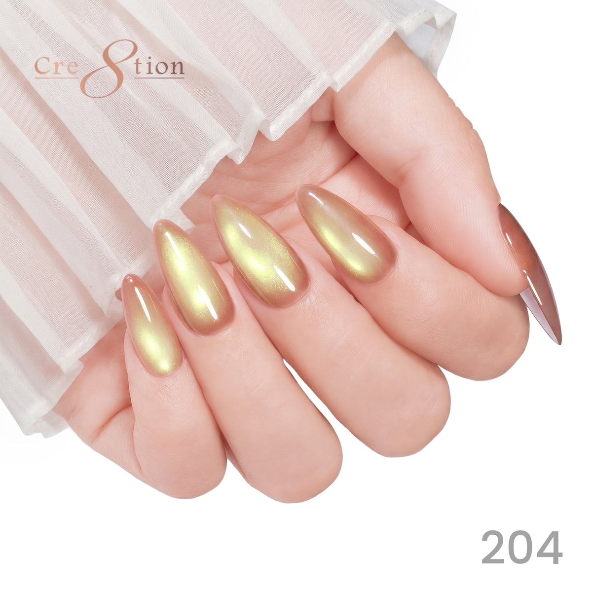 Cre8tion Cat Eye Soak Off Gel 0.5oz 204