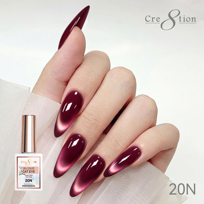Cre8tion Cat Eye Soak Off Gel 0.5oz 20N