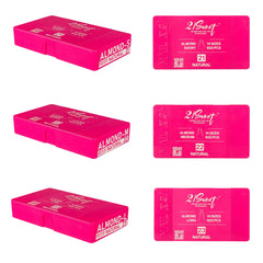 21Sweet Soft Gel Tip Box, Almond, Natural, 602 pcs [50% Off]