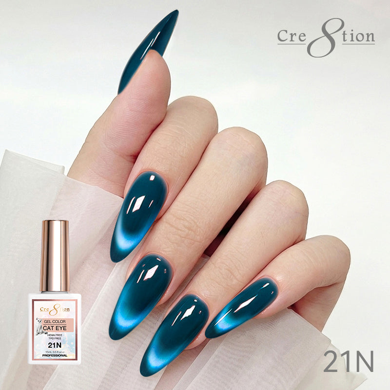 Cre8tion Cat Eye Soak Off Gel 0.5oz 21N