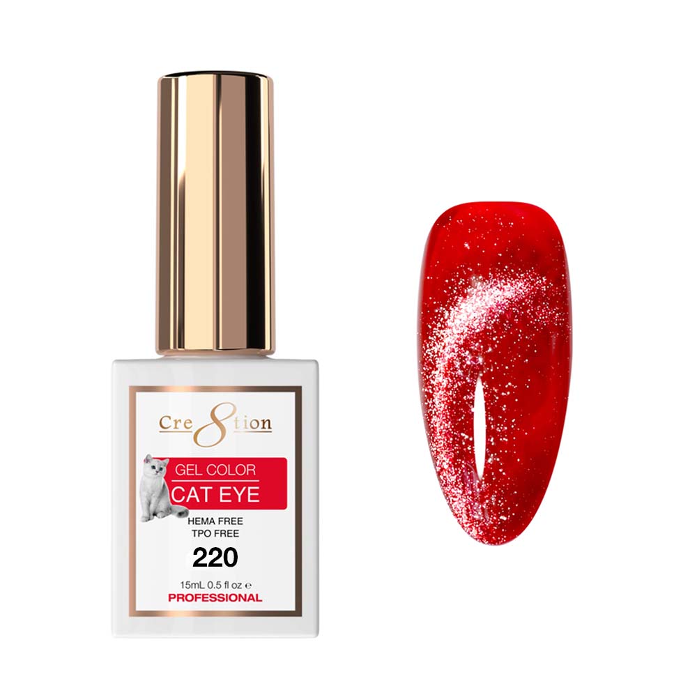 Cre8tion Cat Eye Soak Off Gel 0.5oz 220