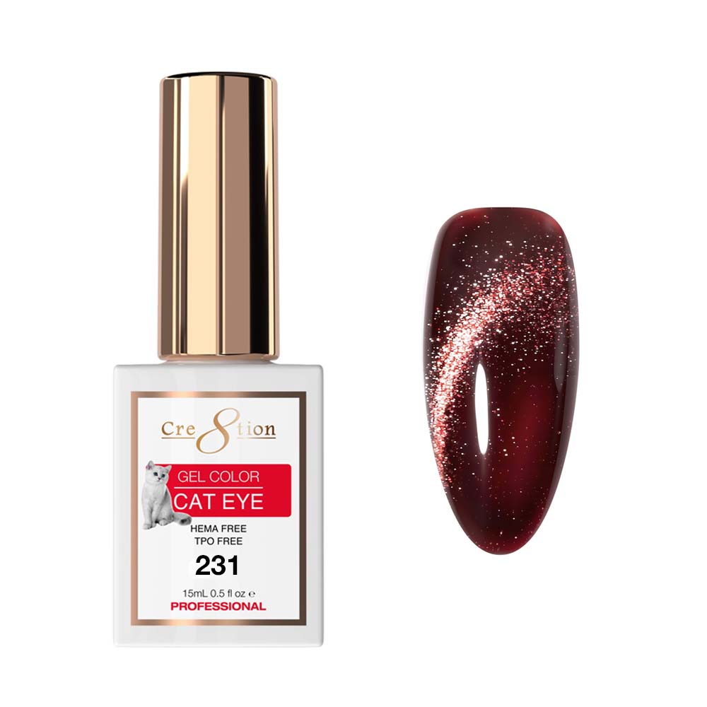 Cre8tion Cat Eye Soak Off Gel 0.5oz 231