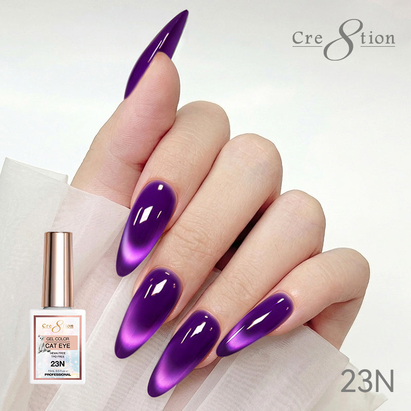 Cre8tion Cat Eye Soak Off Gel 0.5oz 23N