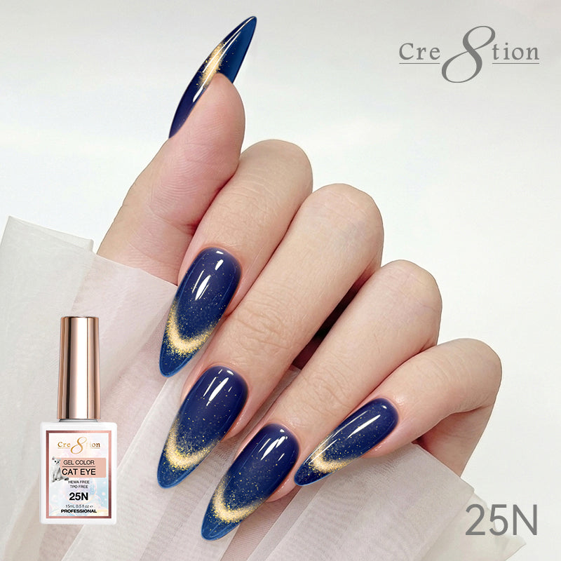 Cre8tion Cat Eye Soak Off Gel 0.5oz 25N