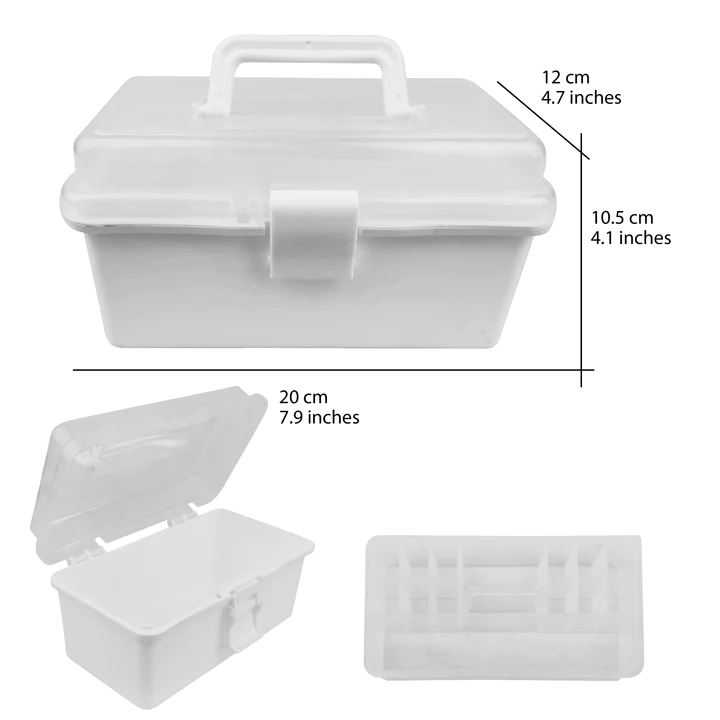Cre8tion Small Plastic Storage Box Size 7.9*4.7*4.1 inches