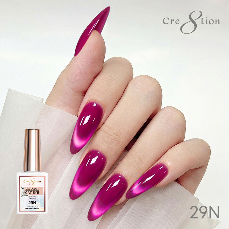 Cre8tion Cat Eye Soak Off Gel 0.5oz 29N