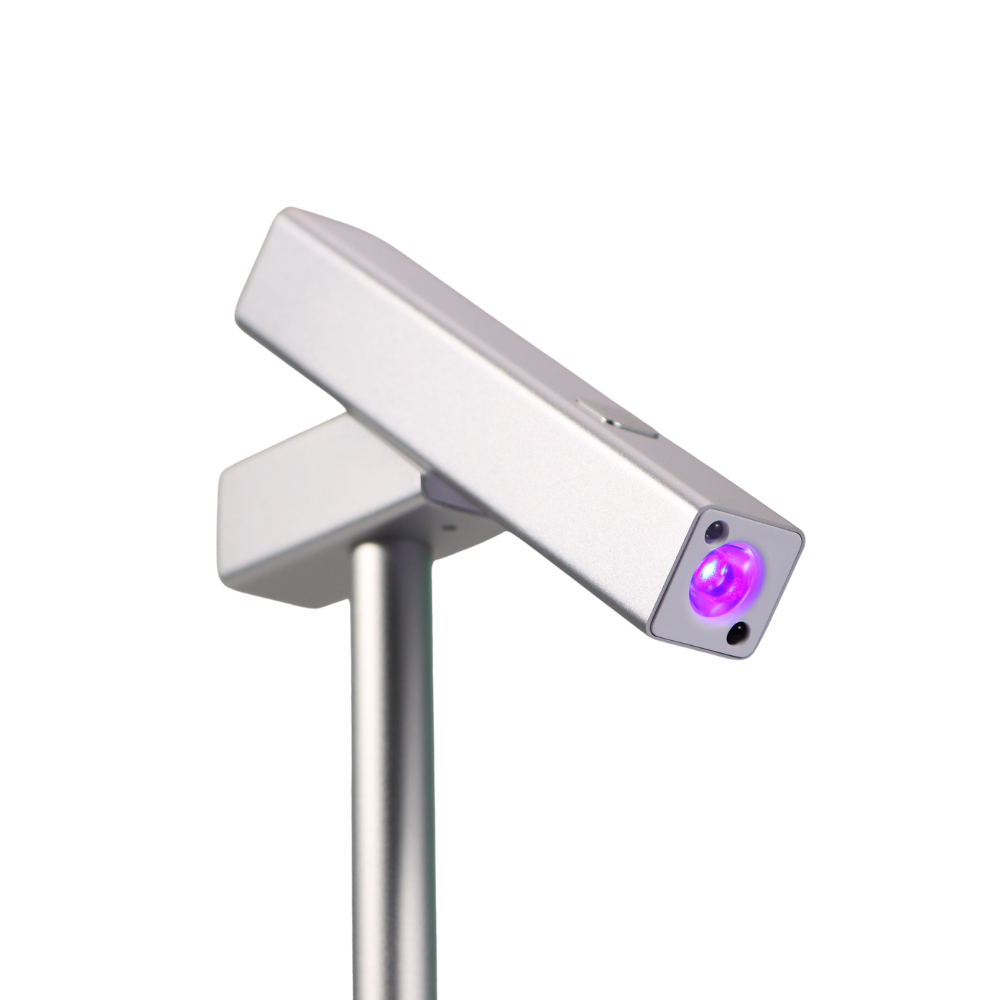 Cre8tion Portable Rechargeable 2in1 UV/LED Desk Lamp - Silver 15W