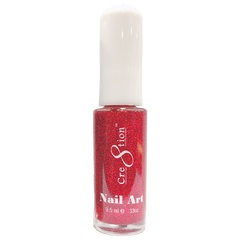 Cre8tion Detailing Nail Art Lacquer 0.25oz 08 Red Glitter