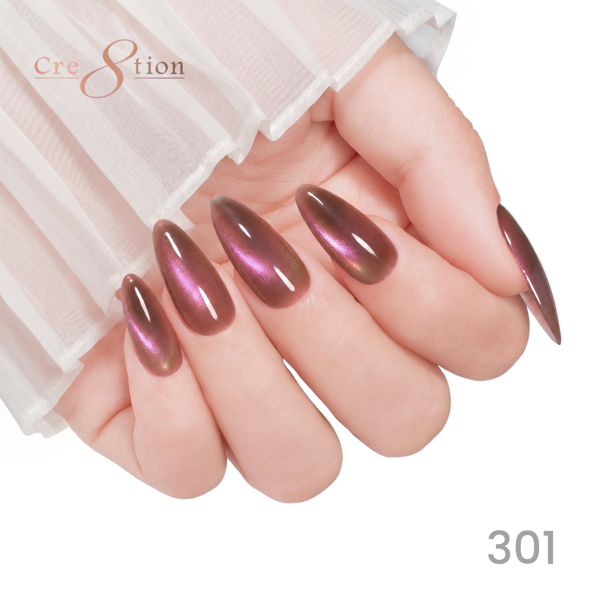 Cre8tion Cat Eye Soak Off Gel 0.5oz 301