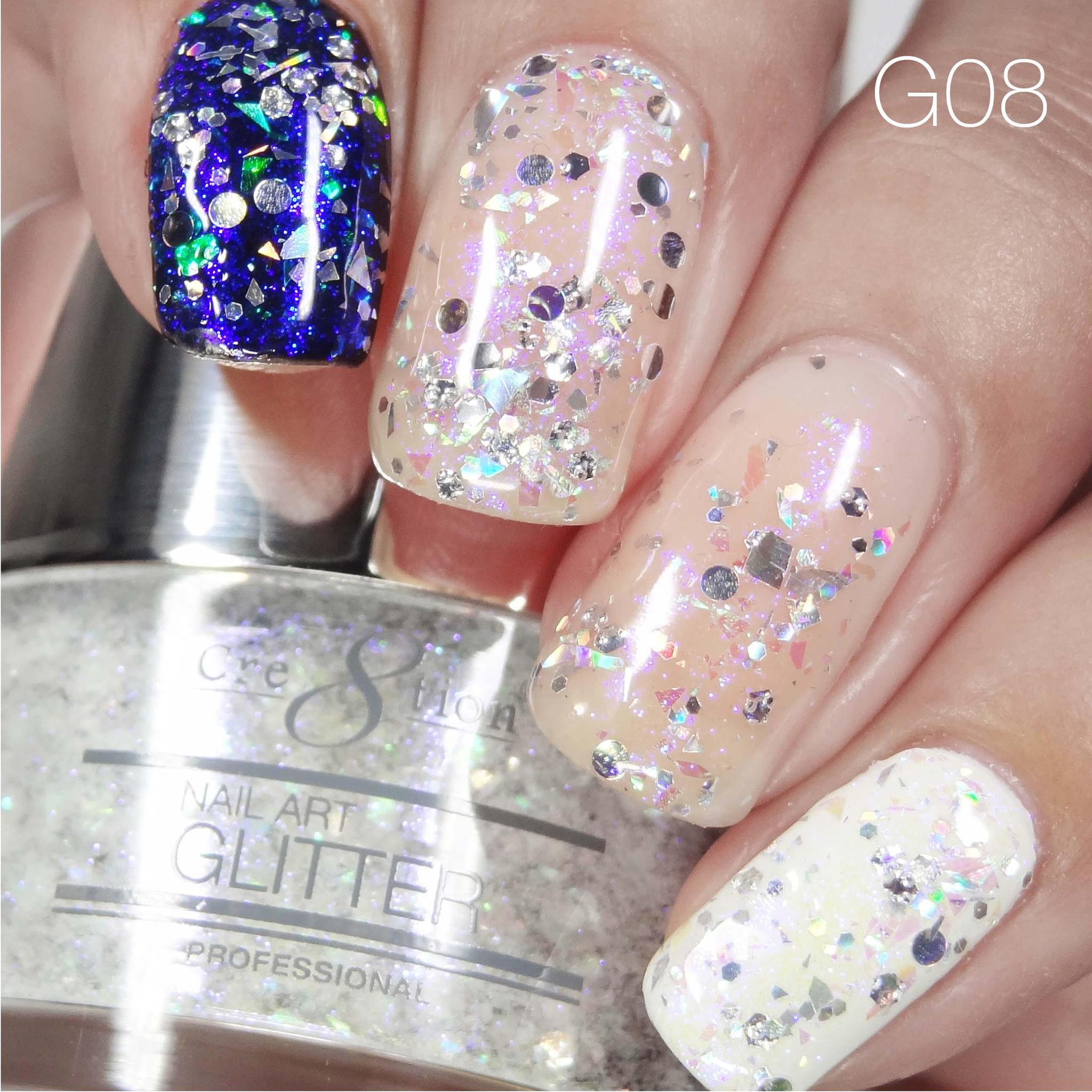 Cre8tion Nail Art Glitter 0.5oz 08