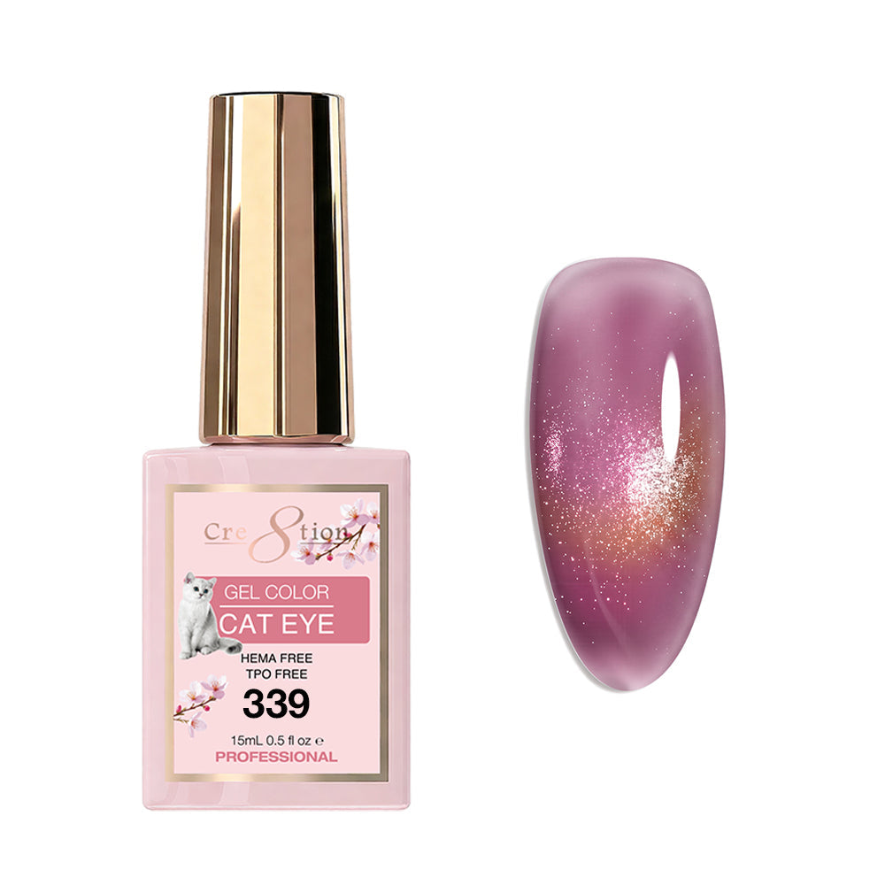 Cre8tion Cat Eye Soak Off Gel 0.5oz 339