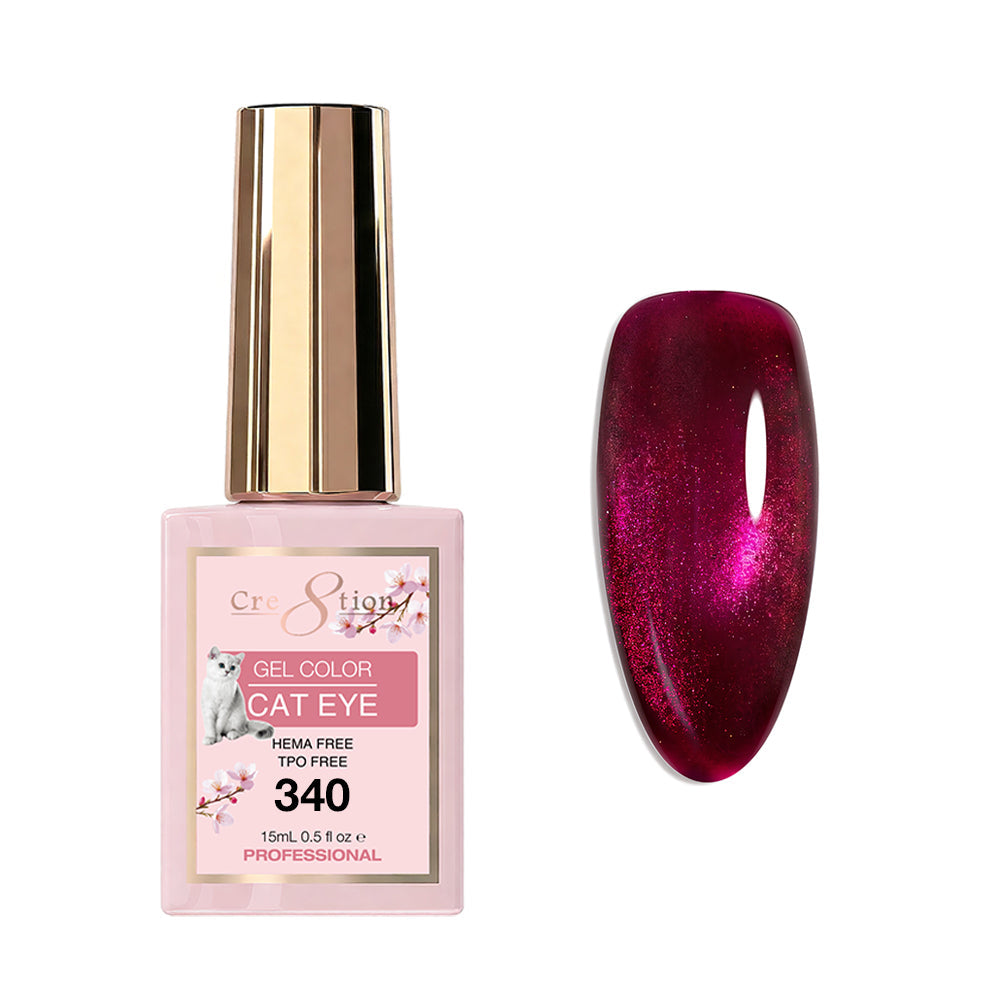 Cre8tion Cat Eye Soak Off Gel 0.5oz 340