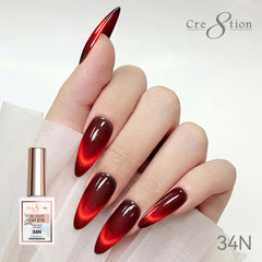 Cre8tion Cat Eye Soak Off Gel 0.5oz 34N