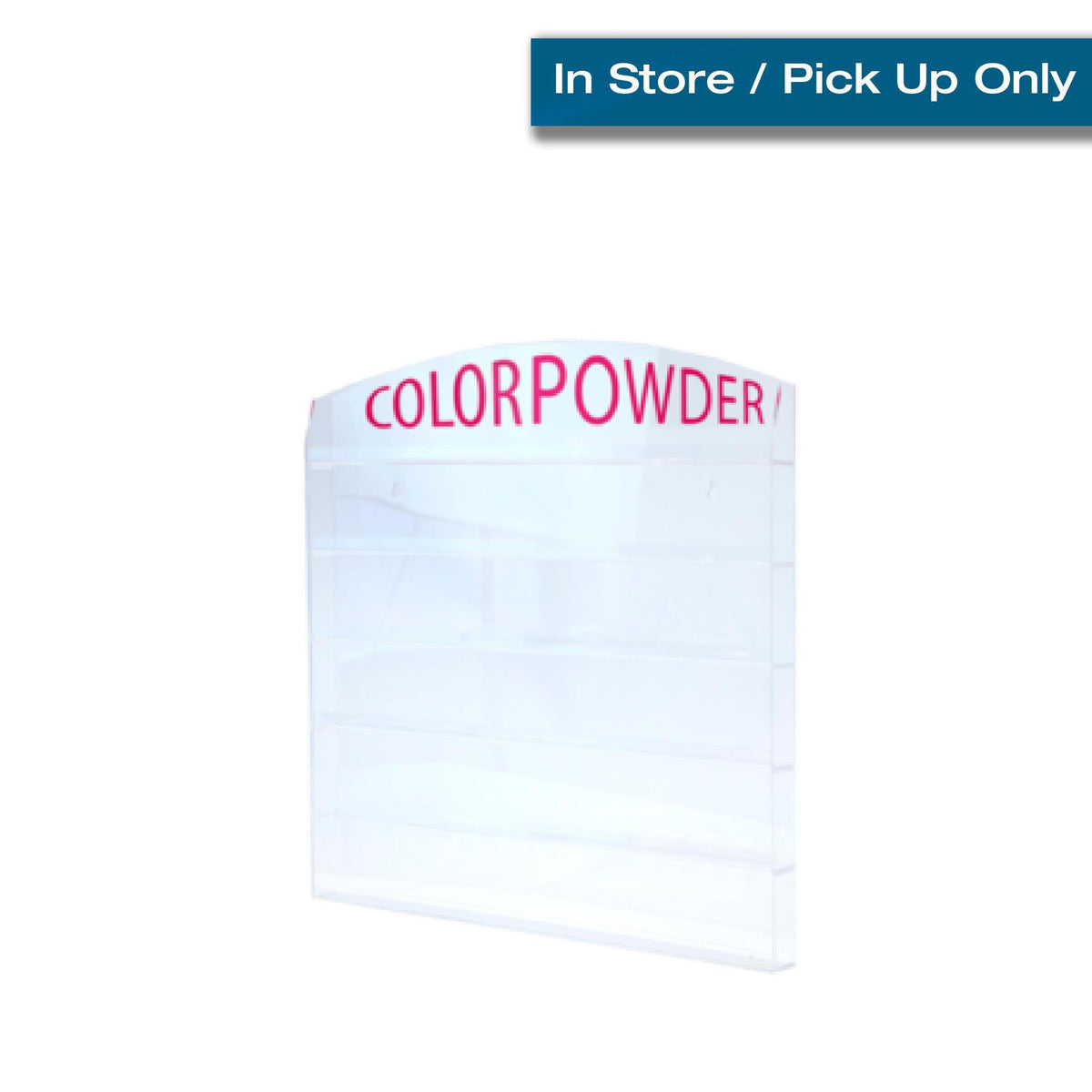 [In Store Only] Cre8tion Acrylic Wall Mounted Rack "Color Powder" 1oz 96 pcs - case/6 Racks