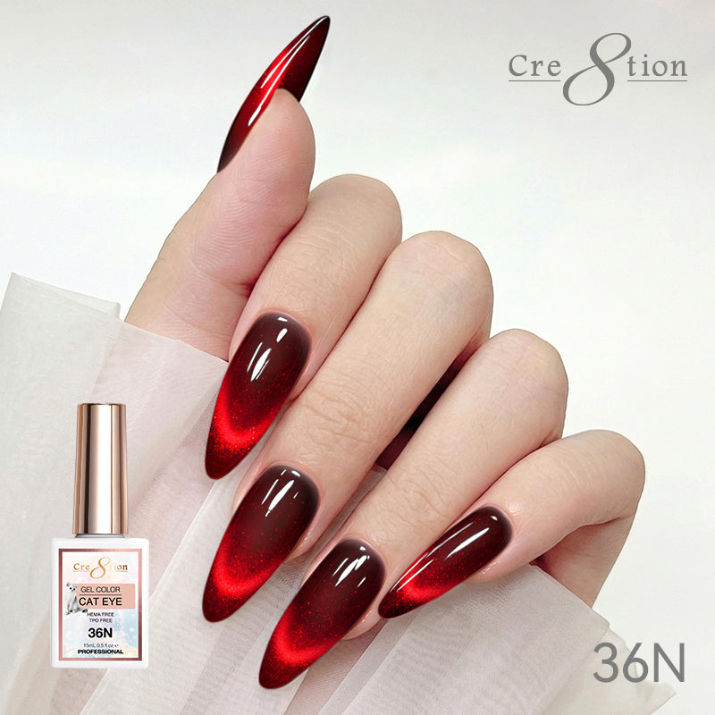 Cre8tion Cat Eye Soak Off Gel 0.5oz 36N