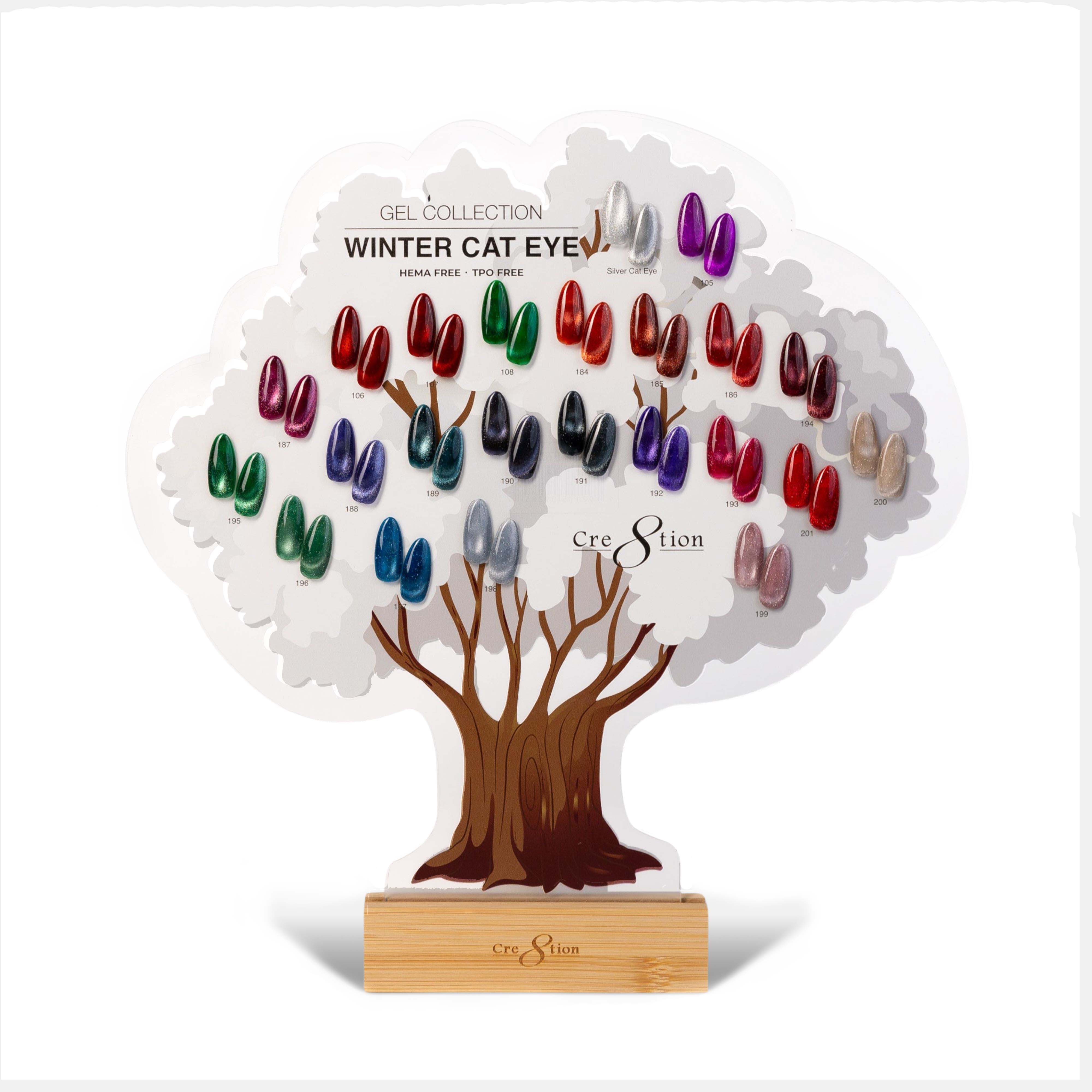 Cre8tion Tree Color Display - Winter Cat Eye