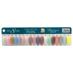 Cre8tion Pearl Gel 0.5oz - Full Set 18 colors w/ 1 Color Chart
