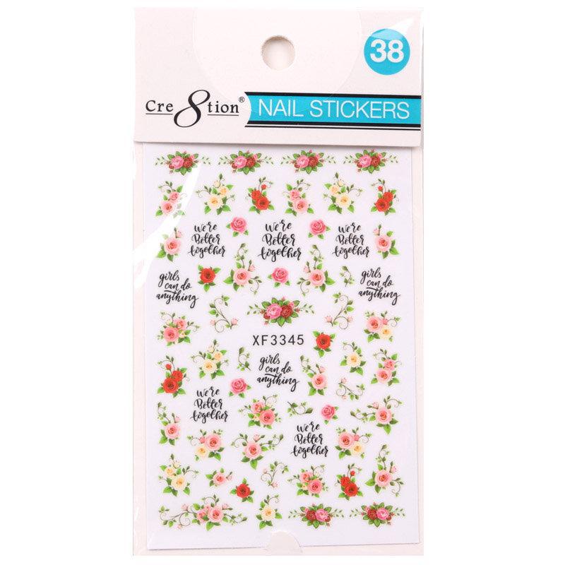 Cre8tion Nail Art Sticker Flower (26 Styles)