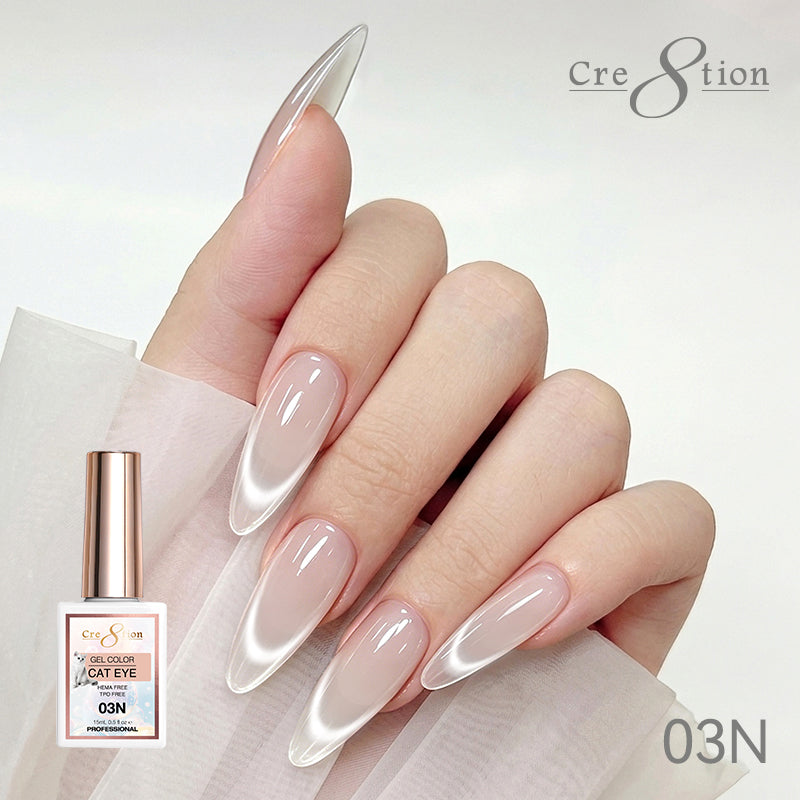 Cre8tion Cat Eye Soak Off Gel 0.5oz 3N