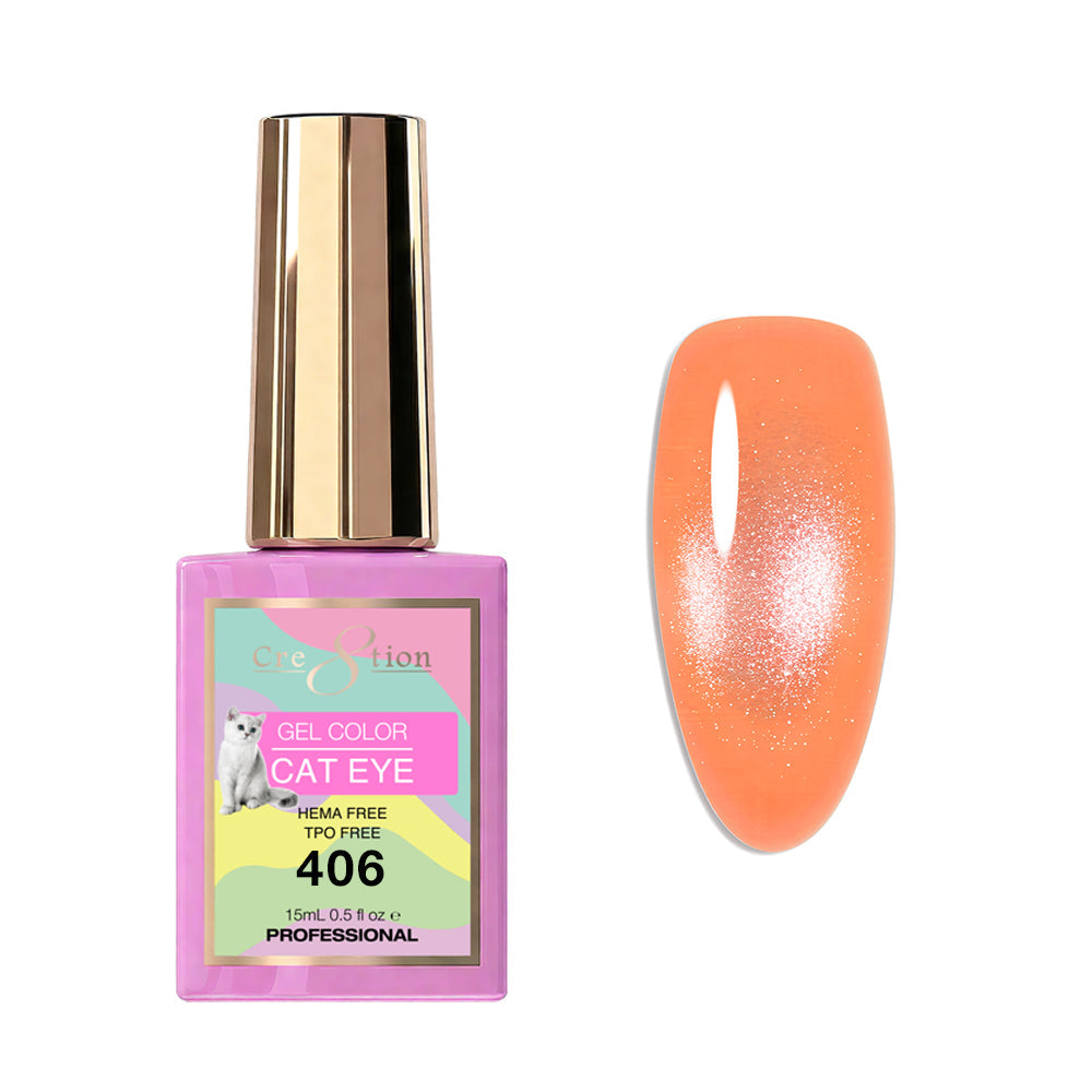 Cre8tion Cat Eye Soak Off Gel 0.5oz 406