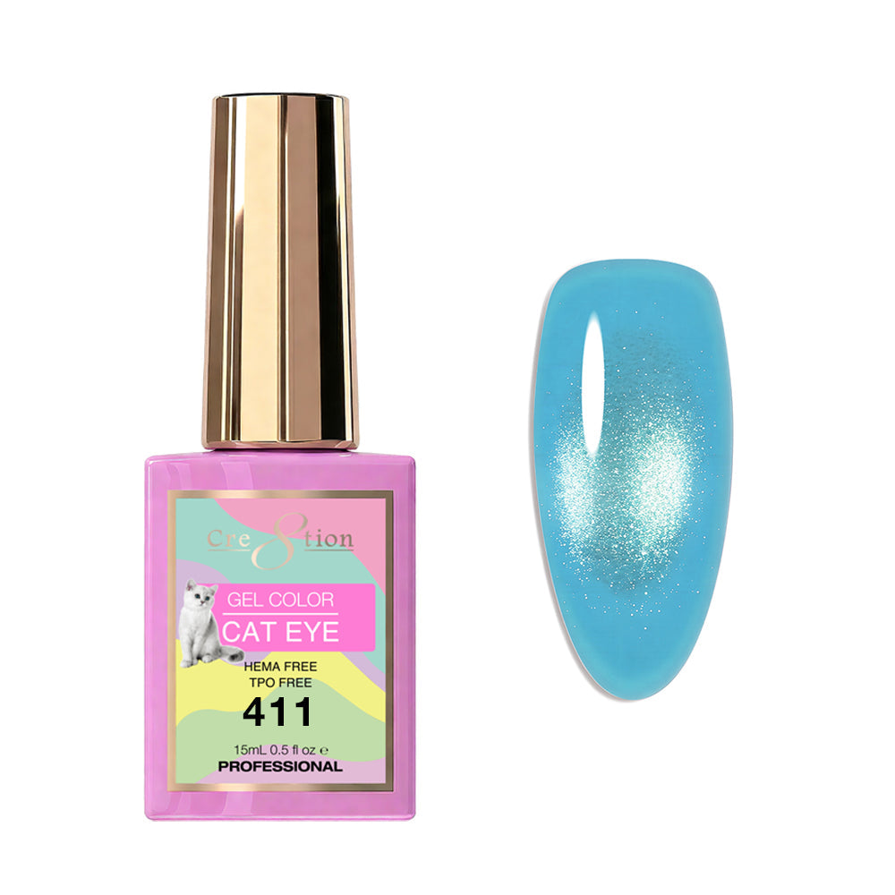 Cre8tion Cat Eye Soak Off Gel 0.5oz 411