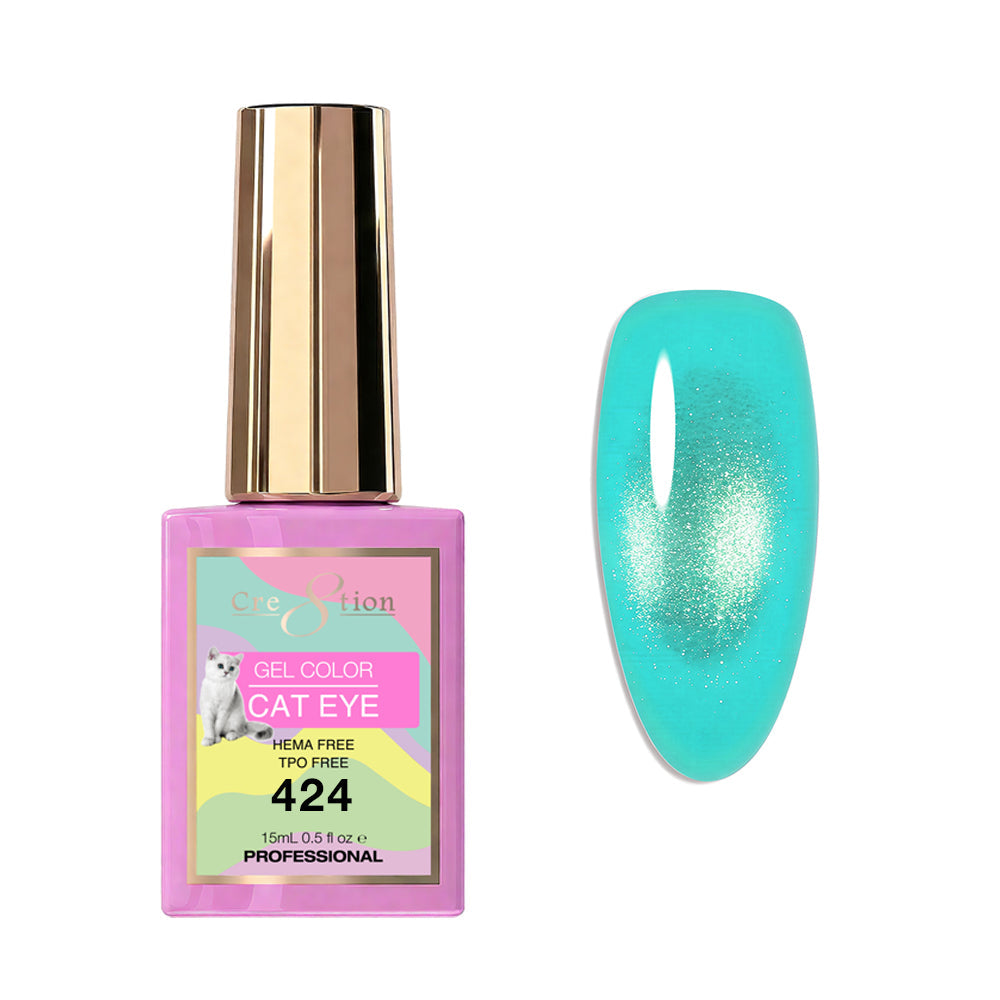 Cre8tion Cat Eye Soak Off Gel 0.5oz 424