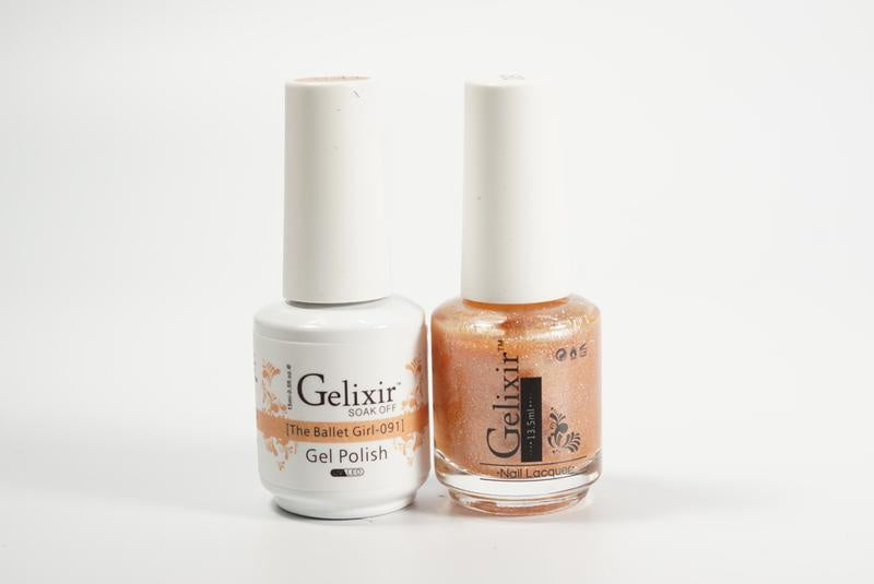 Gelixir Nail Polish Gel & Matching Lacquer The Ballet Girl 1 PK #091
