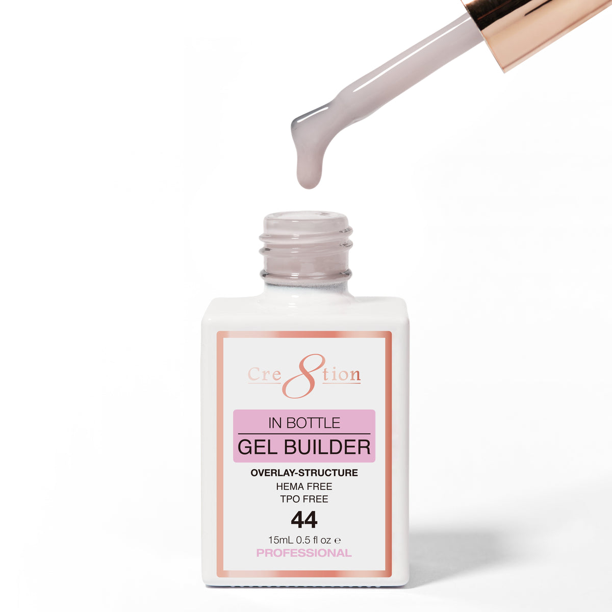 Cre8tion Gel Collection - Overlay/ Brush on Builder 0.5oz 44 Cocoa Rosewood