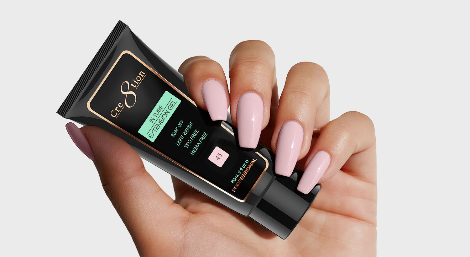 Cre8tion Poly Gel-Extension Gel In Tube 2oz - 45