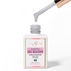 Cre8tion Gel Collection - Overlay/ Brush on Builder 0.5oz 45 Charcoal Moon Velvet Night