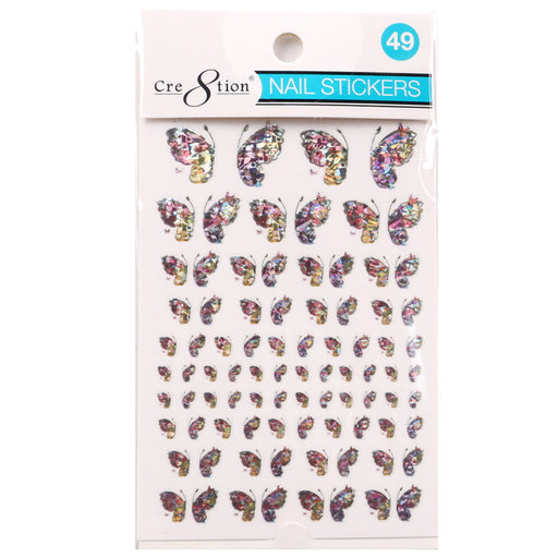 Cre8tion Nail Art Sticker Butterfly (42 Styles)