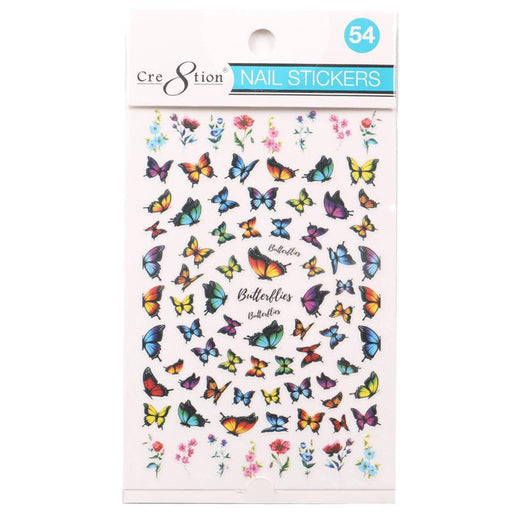 Cre8tion Nail Art Sticker Butterfly (42 Styles)