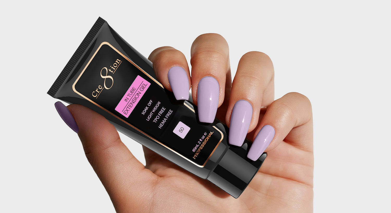 Cre8tion Poly Gel-Extension Gel In Tube 2oz - 50