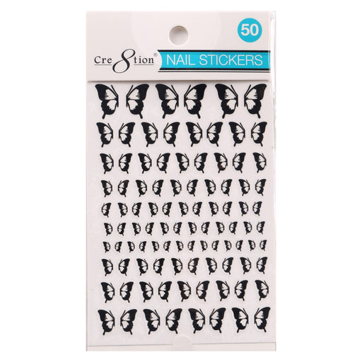 Cre8tion Nail Art Sticker Butterfly (42 Styles)
