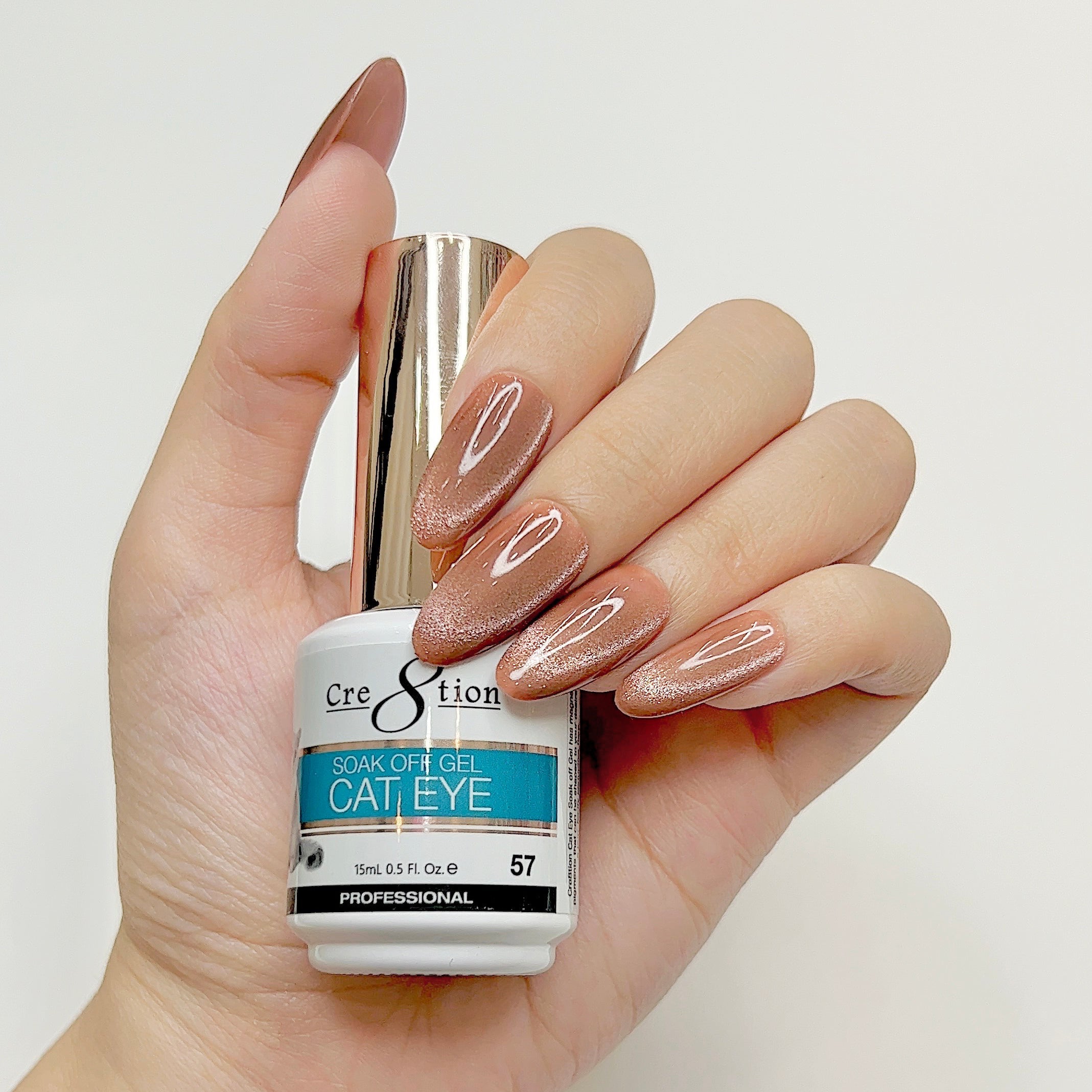 Cre8tion Cat Eye Soak Off Gel 0.5oz 57