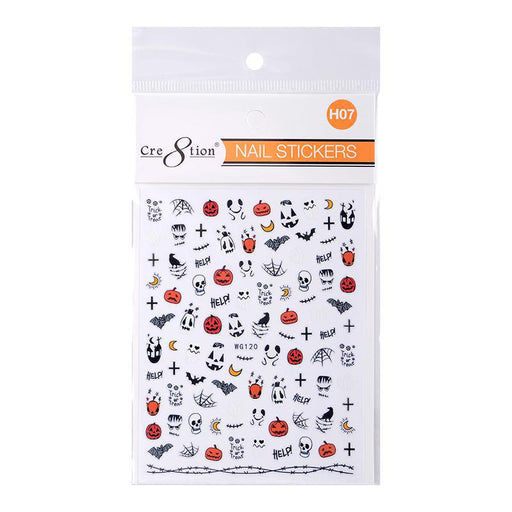 Cre8tion Nail Art Stickers - Halloween (14 Styles)