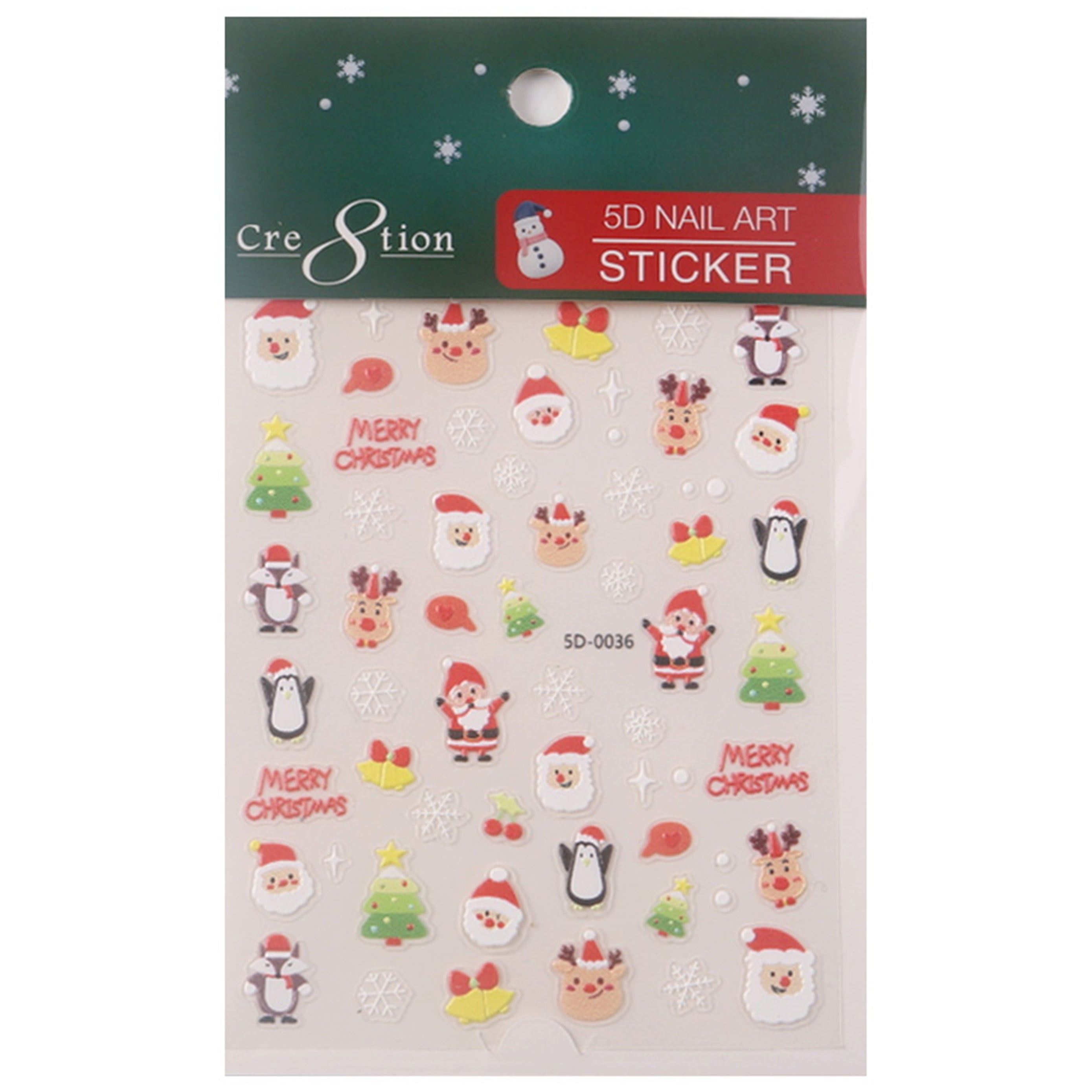 Cre8tion Nail Art Sticker Christmas (29 Styles)