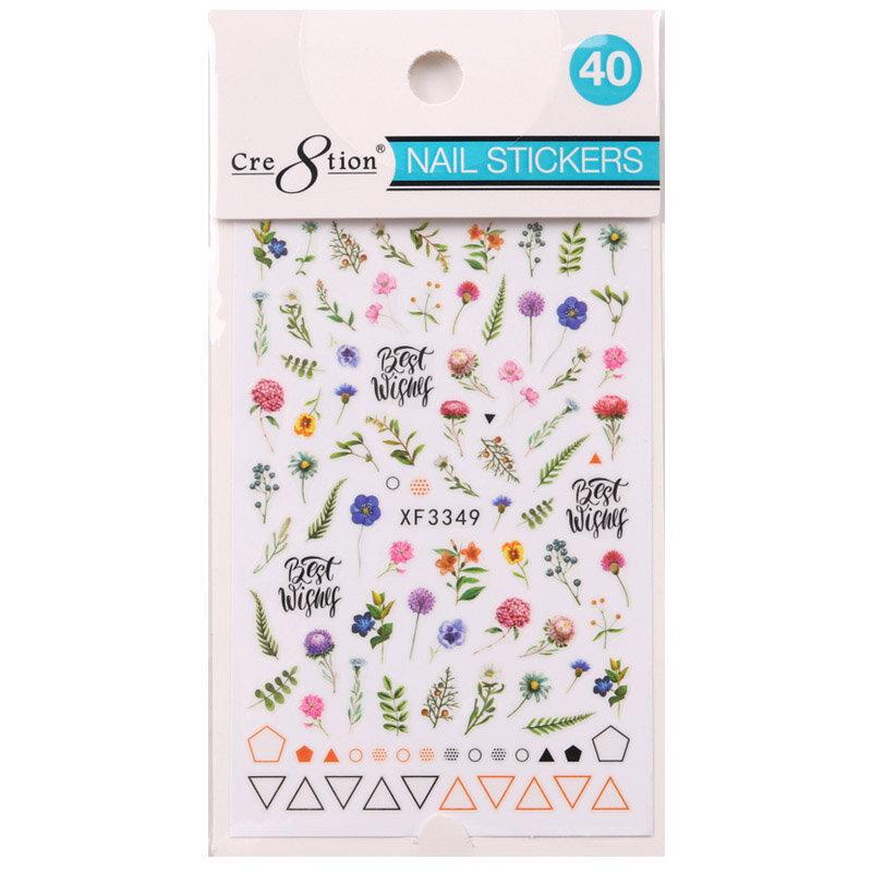 Cre8tion Nail Art Sticker Flower (26 Styles)