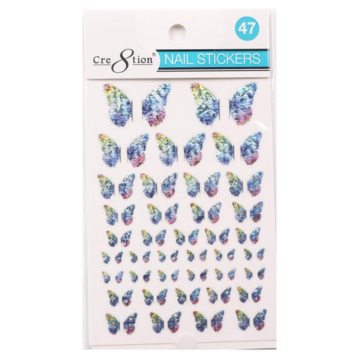 Cre8tion Nail Art Sticker Butterfly (42 Styles)