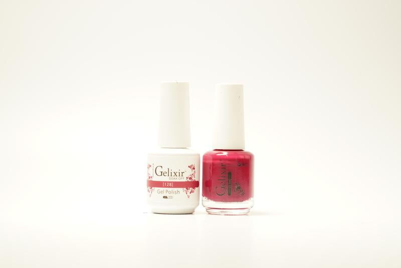 Gelixir Nail Polish Gel & Matching Lacquer 1 PK #128