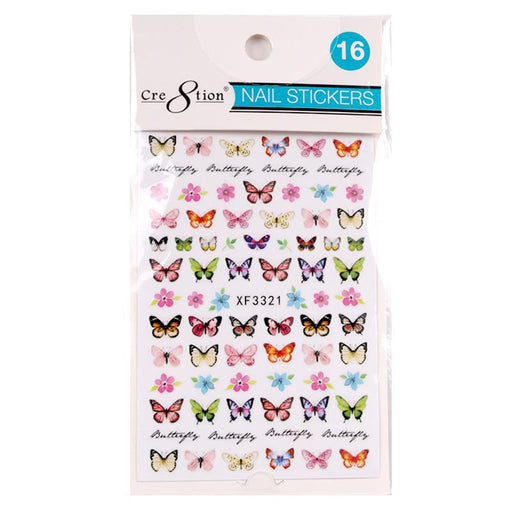 Cre8tion Nail Art Sticker Butterfly (42 Styles)