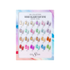 Cre8tion Acrylic Booklet - Cat Eye Vivid Glaze 24 Colors