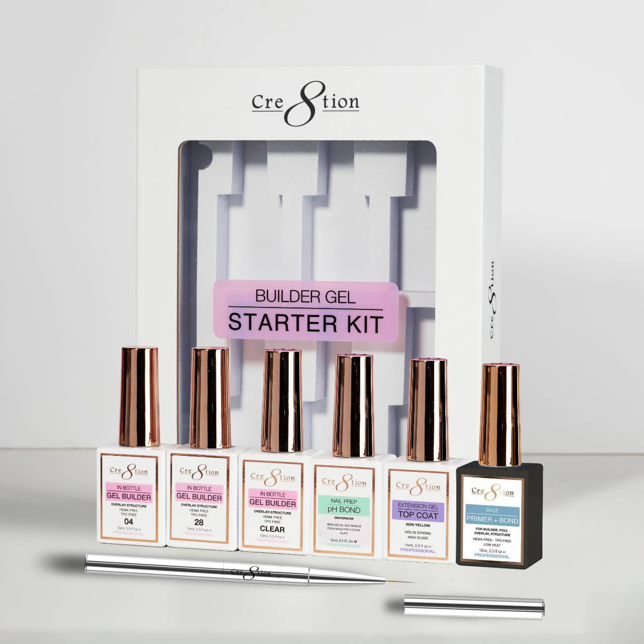 Cre8tion Builder/Overlay Gel Bottle Starter Kit