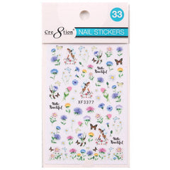 Cre8tion Nail Art Sticker Flower (26 Styles)
