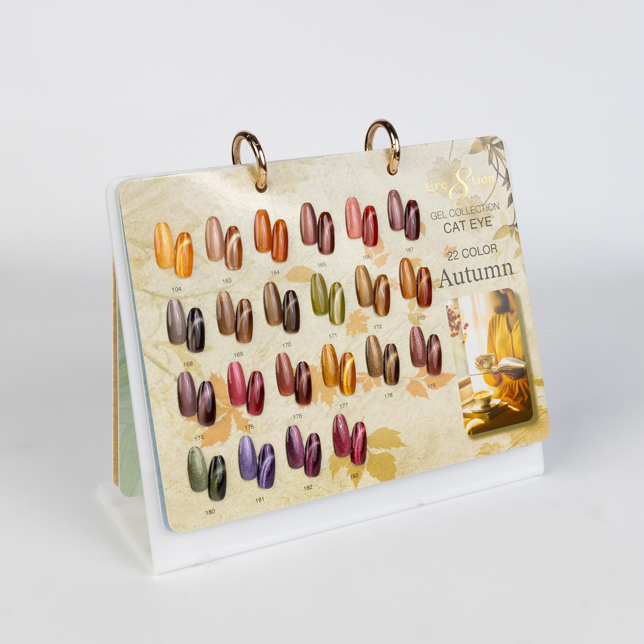 Cre8tion Cat Eye Gel 0.5oz - Four season Set 81 Colors w/ 1 Color Display Free